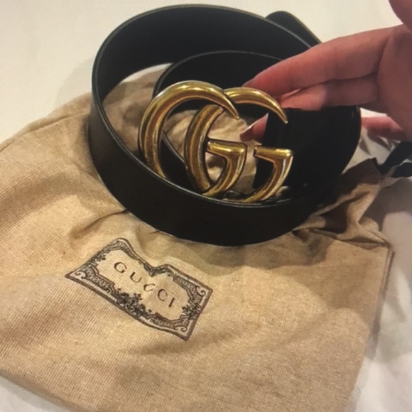 Gucci GG black belt black size 110CM - Picture 3 of 4